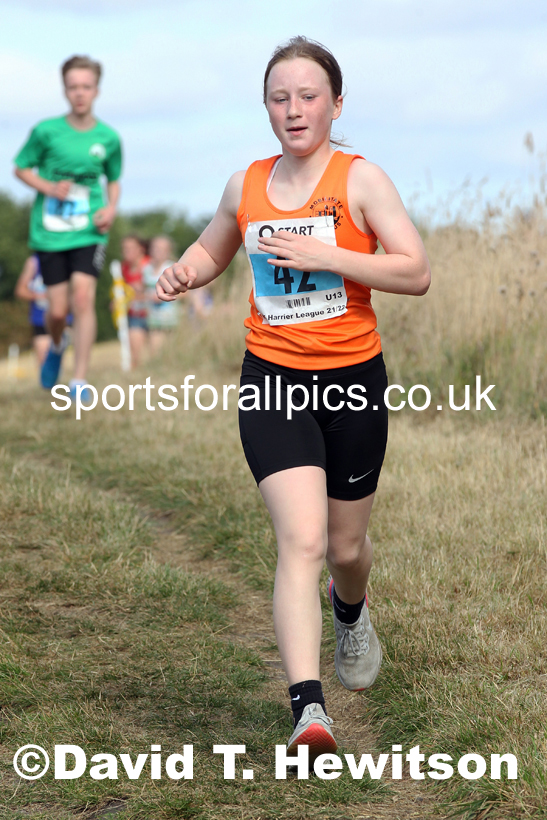 Girls under-13s 2021 North Eastern League, Wrekenton, Low Fell, Gateshead. Photo: David T. Hewitson/Sports for All Pics